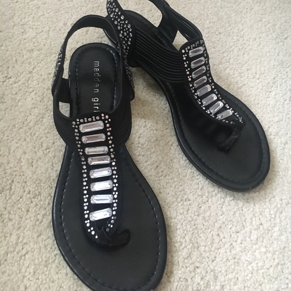 madden girl Shoes - Madden girl black sandals with jewels madden girl Shoes - Madden girl black sandals with jewels